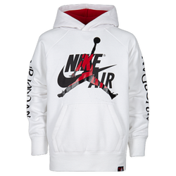 Boys' Grade School - Jordan Jumpman Classics Hoodie - White/Black/Gym Red