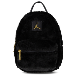 Youth - Jordan Faux Fur Mini Backpack - Black/Gold