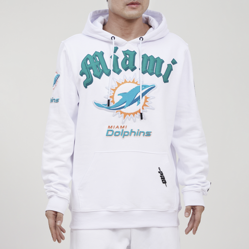 

Pro Standard Mens Miami Dolphins Pro Standard Dolphins Old E Hoodie - Mens White Size S