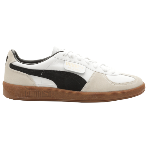 Shop Puma Mens  Palermo Leather In White/vapor Gray/gum