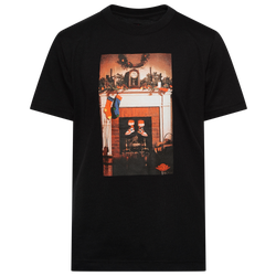 Boys' Grade School - Jordan Air Jordan Eighty Five Crew T-Shirt - Black/Gym Red