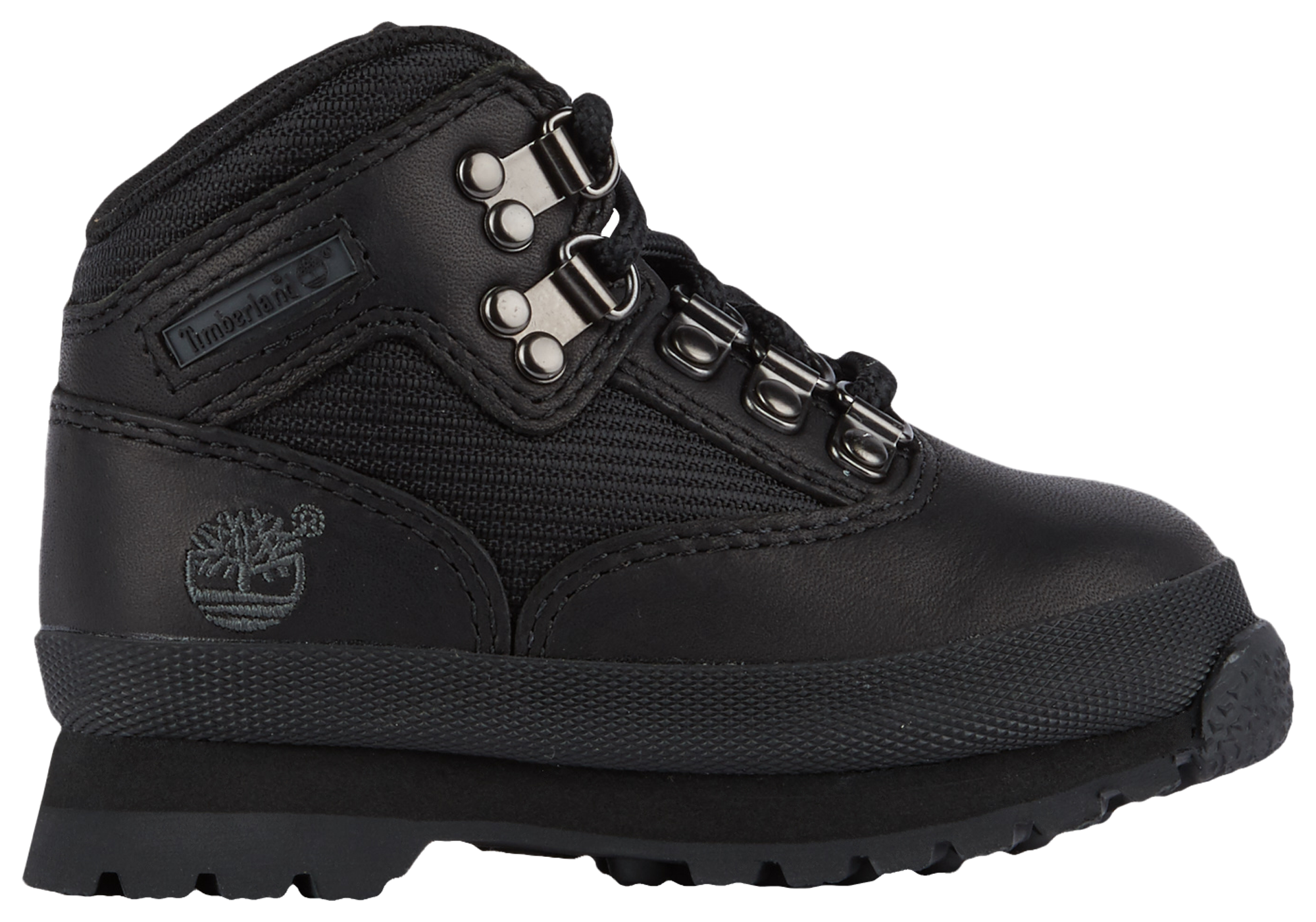 black timberland field boots grade school