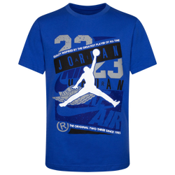 Boys' Grade School - Jordan Mars 1 T-Shirt - Game Royal/White