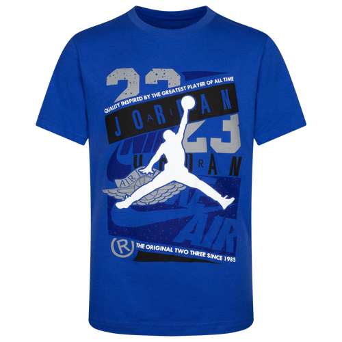 

Boys Jordan Jordan Mars 1 T-Shirt - Boys' Grade School Game Royal/White Size M