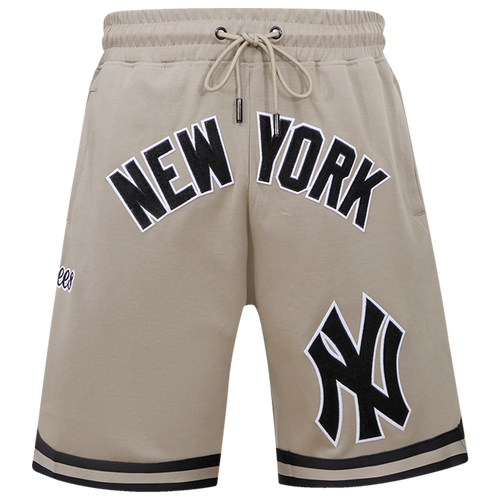 

Pro Standard Mens New York Yankees Pro Standard Yankees Duct Tape Shorts - Mens Taupe/Black Size M