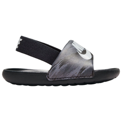 Girls' Toddler - Nike Kawa Slide SE - Black/Pure Platinum/Black