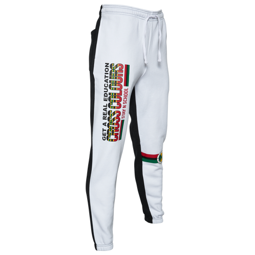 

Cross Colours Mens Cross Colours Comp Fleece Pants - Mens Black/White Size S