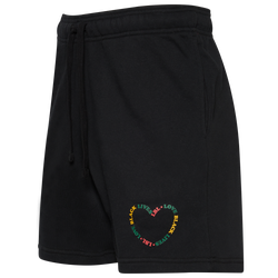Men's - Cross Colours Black Lives Love Fleece Shorts - Black/Black