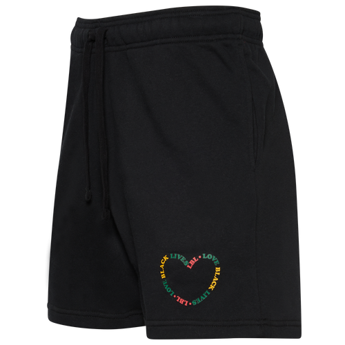 

Cross Colours Mens Cross Colours Black Lives Love Fleece Shorts - Mens Black/Black Size M