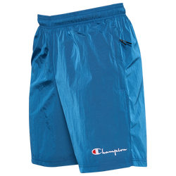 Men's - Champion 6" Nylon Warm Up Shorts - Black/Blue Jay