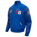Pro Standard 76ers Varsity Jacket - Pro Standard Blue/Multi
