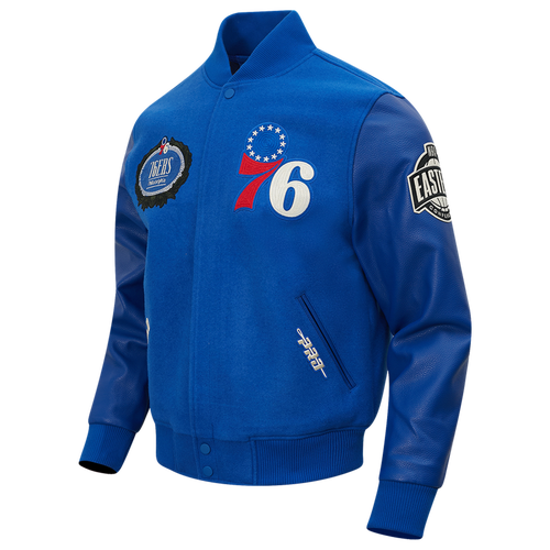  - Pro Standard 76ers Varsity Jacket - Blue/Multi