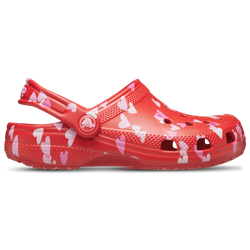 Girls' Grade School - Crocs Classic Valentine's Day Hearts Clogs - Pink/Red/White