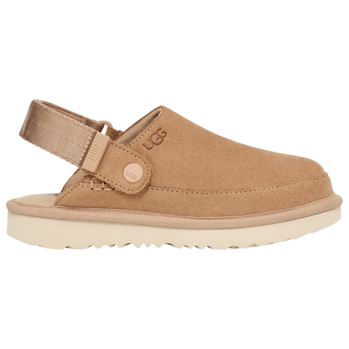 Shop Ugg Girls  Golden Star Clogs In Beige/beige