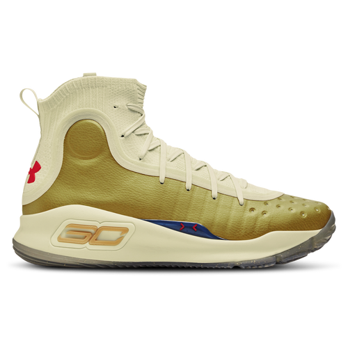 

Under Armour Mens Under Armour Curry 4 Retro - Mens Basketball Shoes White/Gold Size 11.0