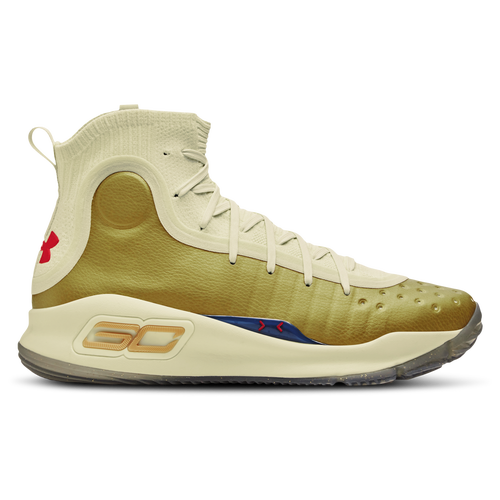 

Under Armour Mens Stephen Curry Under Armour Curry 4 Retro - Mens Shoes Gold/White Size 13.0