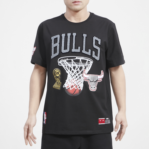 

Pro Standard Mens Chicago Bulls Pro Standard Bulls Crackle SJ T-Shirt - Mens Black Size M