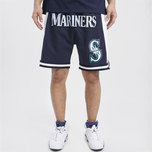 

Pro Standard Mens Pro Standard Mariners Chrome Fleece Shorts - Mens Navy/Navy Size S