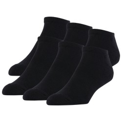 Pour hommes - LCKR Chaussettes invisibles sport à demi matelassées en paquet de 6 paires - Noir/Noir