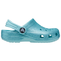 Girls' Toddler - Crocs Unlined Glitter - Pure Water/Blue