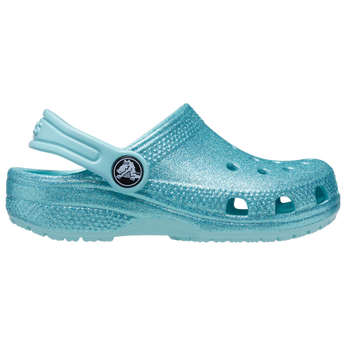 

Crocs Girls Crocs Unlined Glitter - Girls' Toddler Shoes Pure Water/Blue Size 06.0