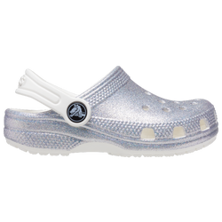 Girls' Toddler - Crocs Unlined Glitter - White/White