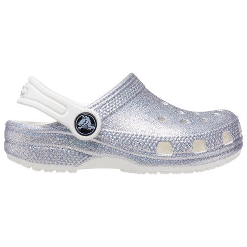 

Crocs Girls Crocs Unlined Glitter - Girls' Toddler Shoes White/White Size 06.0