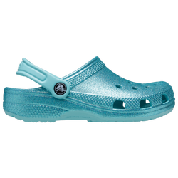 Girls' Preschool - Crocs Unlined Glitter - Pure Water/Blue
