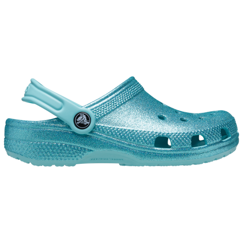 

Crocs Girls Crocs Unlined Glitter - Girls' Preschool Shoes Pure Water/Blue Size 02.0