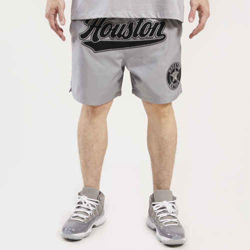 

Pro Standard Mens Houston Astros Pro Standard Astros WM Woven Shorts - Mens Gray Size M