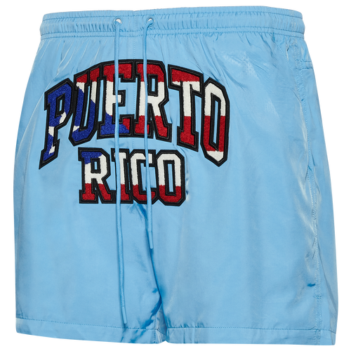 

Pro Standard Mens Puerto Rico Pro Standard Puerto Rico Wordmark Woven Shorts - Mens Blue Size S