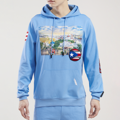 

Pro Standard Mens Puerto Rico Pro Standard Puerto Rico City Scape Fleece PO Hoodie - Mens Blue Size M