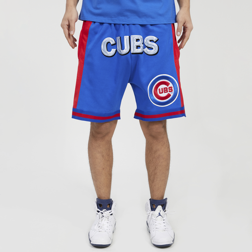 

Pro Standard Mens Pro Standard Cubs Chrome Fleece Shorts - Mens Blue/Red Size XXL