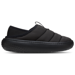 Boys' Grade School - Crocs Classic Puff Moc  - Black/Black