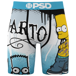 Men's - PSD Graphic Briefs  - White/Blue/Black