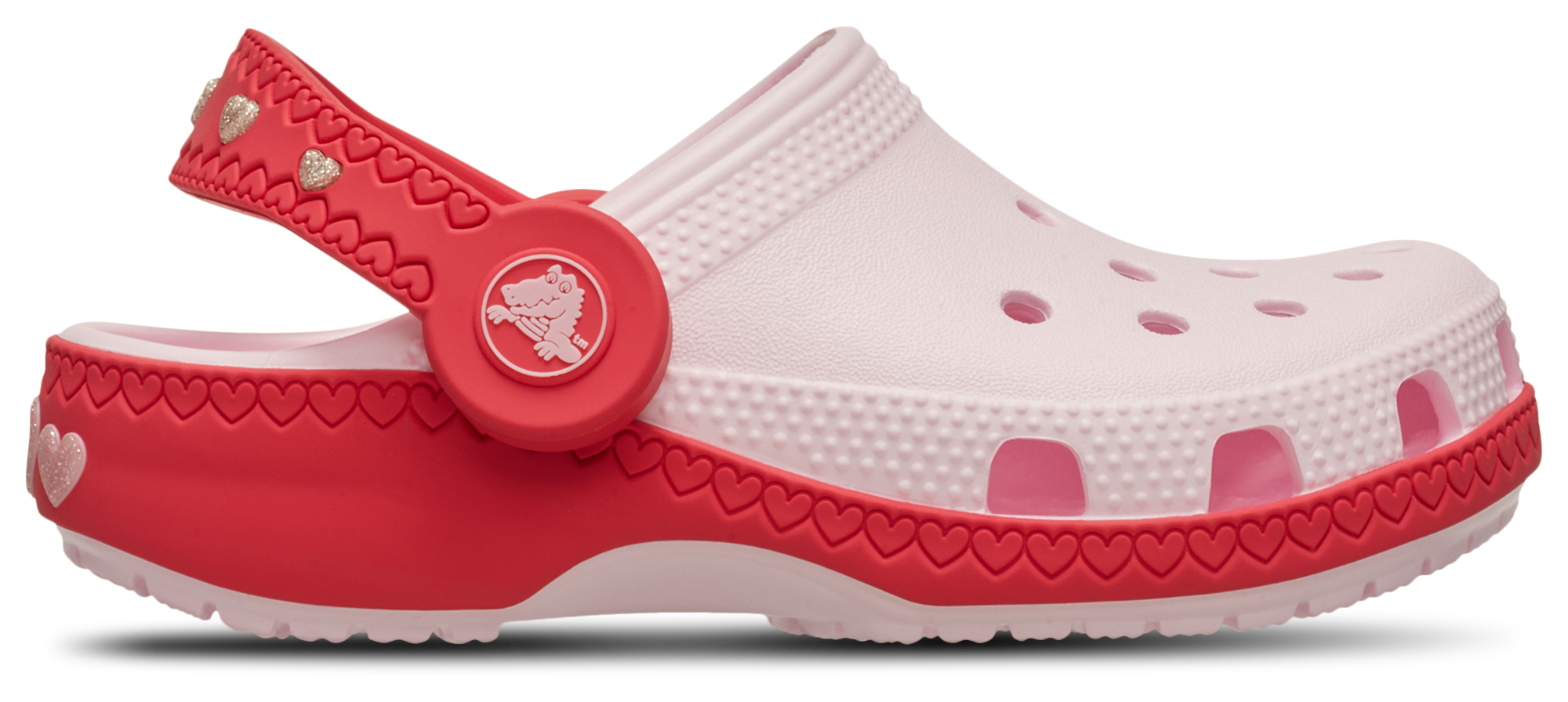 Crocs Vday Clog With Heart Back Strap