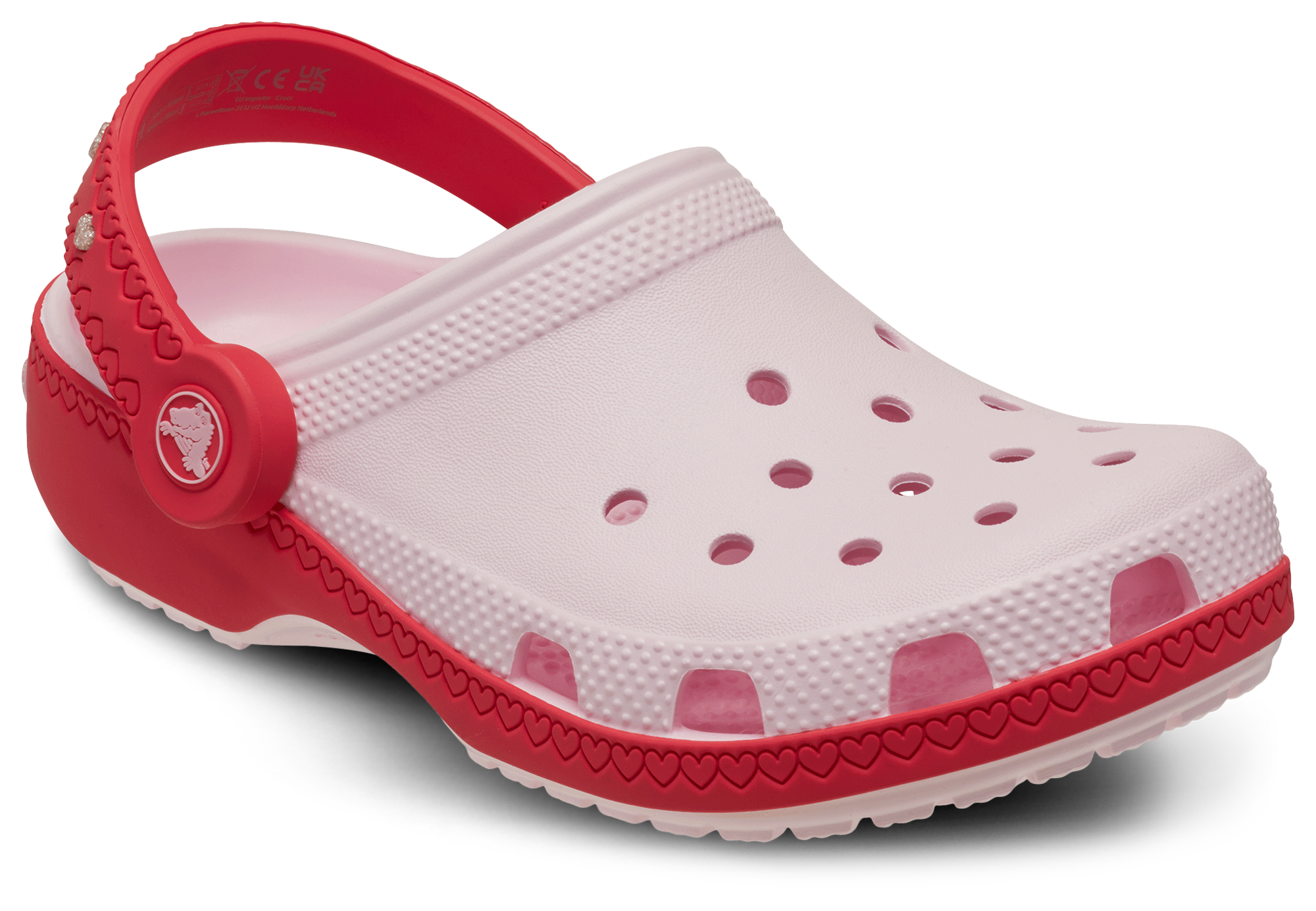 Crocs Vday Clog With Heart Back Strap