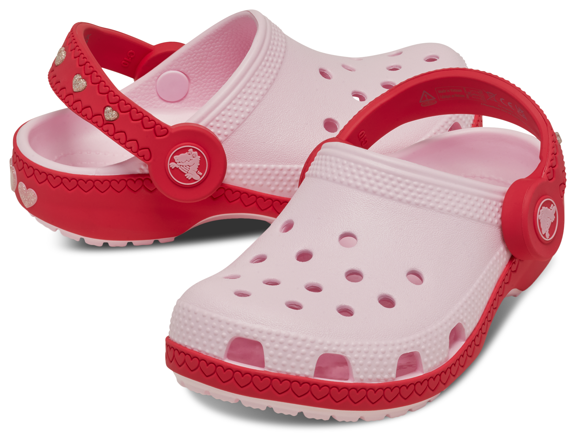 Crocs Vday Clog With Heart Back Strap