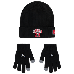 Boys' Grade School - Jordan 23 JERSEY BEANIE SET - Black/Red