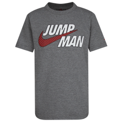 Boys' Grade School - Jordan Jumpman Strong T-Shirt - Carbon Heather/Black