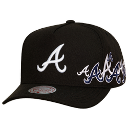 Adult - Mitchell & Ness Braves Sideshow Pro Pinch Cap - Black