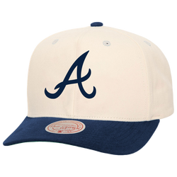Adult - Mitchell & Ness Braves 2Tone Team Cap - Tan/Navy