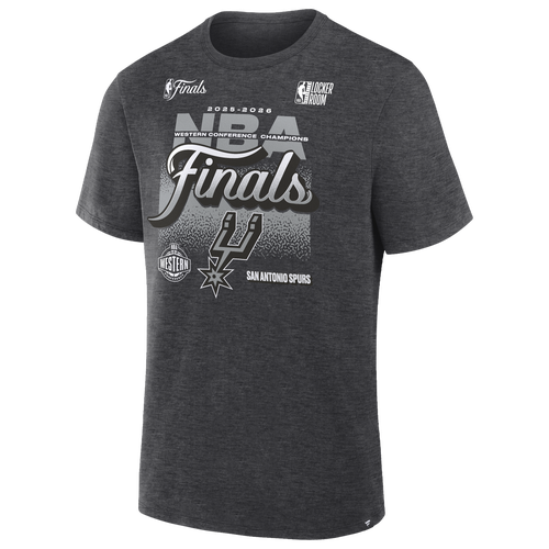 MENS - Fanatics Spurs Conference Champions Locker Room T-Shirt - Charcoal Heather