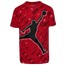 Jordan HBR AOP Short Sleeve T-Shirt - Boys' Grade School Gym Red