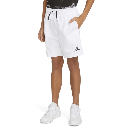 

Jordan Jumpman Woven Play Shorts - Boys' Grade School White/Black Size S