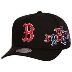 Adult - Mitchell & Ness Red Sox Sideshow Pro Pinch Cap - Black