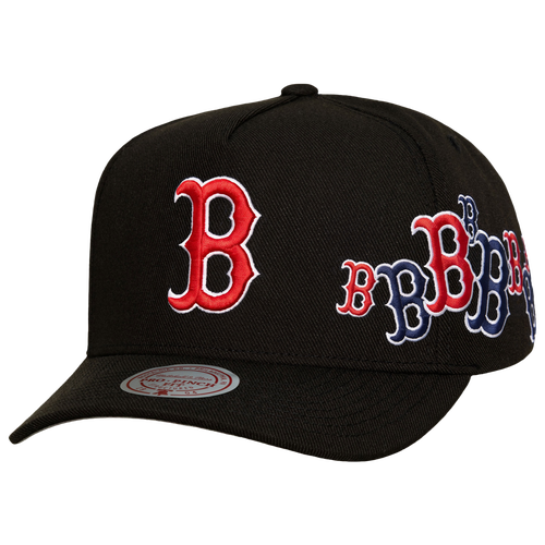 Mitchell & Ness Womens Boston Red Sox Red Sox Sideshow Pro Pinch Cap - Adult - Black