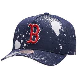 Adult - Mitchell & Ness Red Sox Splatter Pro Pinch Cap - Navy