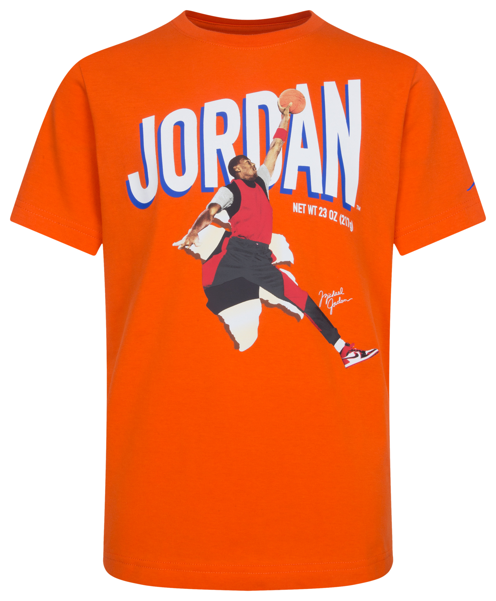 Orange jordan hot sale t shirt