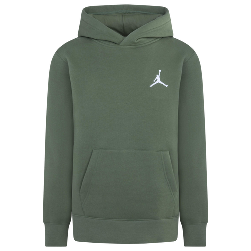 

Jordan Boys Jordan MJ Essentials Pullover Hoodie - Boys' Grade School Olive Size M